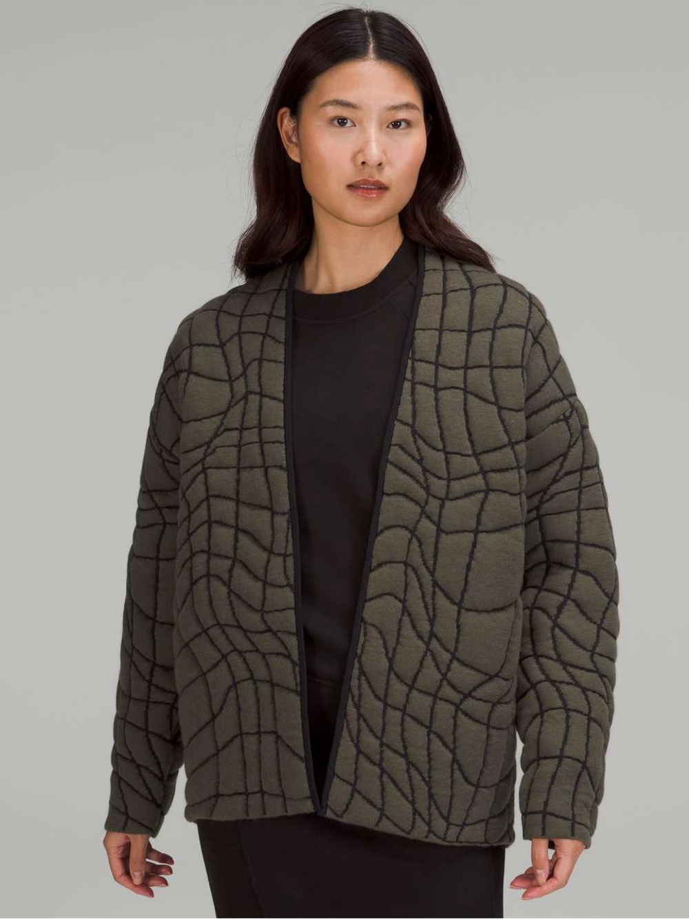 LULULEMON NWT INSULATED JACQUARD CARDIGAN SZE 12